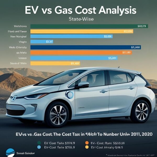 EV vs Gas Cost Analysis - State-wise